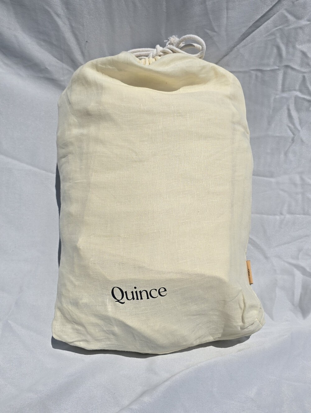 Quince 100% Linen FULL BUTTER yellow Sheet Set 1 Fitted 1 Flat 2 Standard Shams